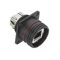 Bộ chuyển đổi RJFTV Field CAT6 ren vuông có mã hóa, mạ BZN Amphenol Socapex RJFTV62B1ZN