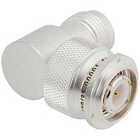 Amphenol SV Microwave M55339/32-00001 RF MILスペックコネクタ TNC M、ロックワイヤーホール付き F型アダプタ R/A