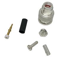 Amphenol SV Microwave M39012/26-0022 ຕົວເຊື່ອມ TNC Plug Crimp/Clamp ສໍາລັບເຄື່ອງສາຍ RG174/316