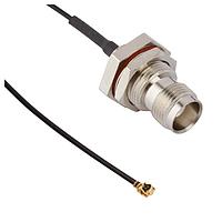Amphenol RF 336209-13-0150 RF Cable Assemblies TNC Blkhd Jack - AMC Plug 132mm, 150mm