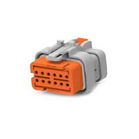Vỏ AS16 HT, Đầu cắm, 12 chân, gioăng giảm, Mã D DEUTSCH - TE Connectivity 2320937-4