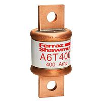 Mersen A6T400 패스트 액팅 클래스 T 퓨즈 퓨즈, 클래스 T, 패스트 액팅, 200kA AC, 100kA DC, 600VAC/300VDC, 400A