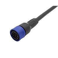 Bulgin PXP4000/003/08P Sensor Cables / Actuator Cables Pre-wired Flex Cable Connector - 3m - 8 Contacts - Plug