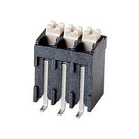 Khối Kết Nối Cố Định Không Vít, Chịu Nhiệt Cao, Dọc, Bước 3.5 mm, Màu Đen với Nút Màu Xám Same Sky (formerly CUI Devices) TBLH12V-350-06BK