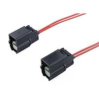 Molex 226201-1022 OTS Cable Assembly MX64 Female-to-MX64 Female OTS Cable ASSY 1R 150mm Len Tin Plating 2 CKTS BLK