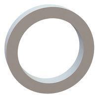 Essentra Components 17W05005 Flat Washer Flat Washer, .375 ID, .500 OD, .087 Thick, Natural, Nylon