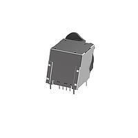 Đầu nối RJ45 gắn bảng mạch ngang RECP etherCON CAT5 A - PCBH - khung chắn - tab đẩy bất đối xứng chống tĩnh điện NEUTRIK NE8FAH-S-AE