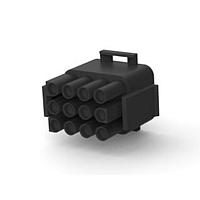Vỏ phích cắm 12 vị trí màu đen đạt chuẩn UL94V-2 AMP Connectors - TE Connectivity 1-480708-9