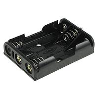 Eagle Plastic Devices 12BH431B-GR バッテリークリップ 3 "AAA" スナップ付き 黒