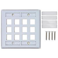 Đầu nối quang học tấm mặt KCONN 12 chân thép không gỉ Belden AX104234