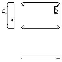 Eagle Plastic Devices 12PH331-IP-GR バッテリーホルダー 防水 IP65 3XAA カバー＆スイッチ付き