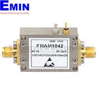 Fairview FMAM1042 1.8 dB NF Low Noise Amplifier Operating From 50 MHz to 2 GHz with 27 dB Gain, 22 dBm P1dB and SMA
