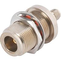 Bộ chuyển đổi RF - Giữa Series SMA F đến PN F Bộ chuyển đổi Blkhd Hermetic Amphenol SV Microwave SF1104-6007