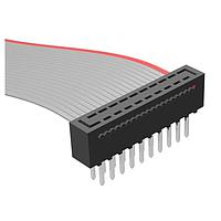 Samtec HCMD-30-T-04.00-01-G IDC .100" Double Row IDC Ribbon Cable Assembly, Terminal