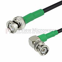 Fairview FMCA1225LF BNC Male to RA BNC Male Cable RG-58 Coax and RoHS Compliant