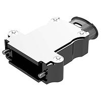 Amphenol Positronic D15000APNE0/AA Banded Backshell D-Sub Backshell Banded Elliptical Top Entry slot M internal hex,  Size 2