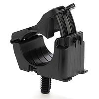 HellermannTyton 156-02640 Cable Mounting & Accessories Fir Tree Mount Ratchet Clamp, 0.76 - 1.42" Bundle Dia, FT9LG, PA66HIRHSUV, Black, 250/ctn