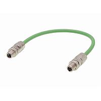 Cáp Ethernet / Cáp Mạng M12 SPE IP65 1x2xAWG22 / 19 PUR 1.0m Molex 220957-0116