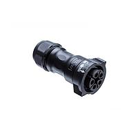 Amphenol LTW DD-14BFFA-QL8AN0 Standard Circular Connector X-Lok, Large Size, Plastic, 5A, 14 pins, Female Connector, Female Contact, Straight, Push Lock, Crimp, Field Installable without Pin, F8.0 - F14.0mm, IP68