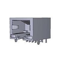 Modular RJ45,8P8C,có Y, đèn LED G, có chắn, dip, 15u Au AMP Connectors - TE Connectivity 1-1734324-2