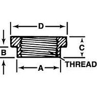 Đai ốc GẮN CHẶT KINH TẾ Nut ECONOMY SNAPSEEL Shouldered Mount Nut APM HEXSEAL 2200/113/1