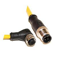 Cáp Cảm Biến / Cáp Bộ Chuyển Động M12 Cordset, 4 Chân Đực Thẳng - Cái Góc Phải, 22 AWG, 5M Mueller C4AD05M005