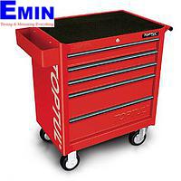 Tủ 5 ngăn với 3 ngăn có đồ nghề 157 chi tiết TOPTUL  GCAJ0055 ( màu đỏ)