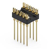 Mill-Max 163-10-310-00-001000 DIP / SIP Sockets 10P DIP SLOTTED HDR 3 LEVEL WRAPOST