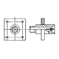 Đầu nối tròn tiêu chuẩn LGH-1L ĐẦU NHẬN CÓ MẶT BÍCH AMP Connectors - TE Connectivity 846814-1