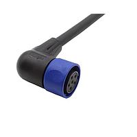 Cáp Cảm Biến / Cáp Bộ Chuyển Động Cáp Linh Hoạt Được Đi Dây Sẵn Đầu Nối - Góc Vuông - 1m - 6 Chân - Ổ Cắm Bulgin PXP4002/001/06S