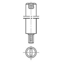 Núm vặn & Vòng xoay trục 5x34mm CHỈ TRỤC Amphenol Piher 6053-CREAM
