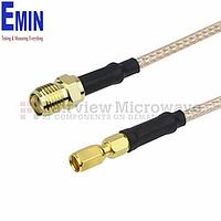 Fairview FMC1334315 SMA Female to SSMC Male Cable RG-316 Coax