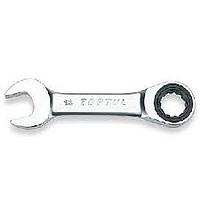 TOPTUL AOAB1919 Stubby Ratchet Combination Wrench (19 mm)