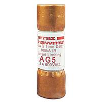 Mersen AG5 파워 퓨즈 퓨즈, 클래스 G, 앰프-트랩, 100kA, 600VAC, 5A