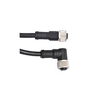 Amphenol LTW MSAP06FL-SAPFR-SB003 Sensor Cables / Actuator Cables M12 Circular Metric Connector, A Code, Plastic, 2A, 06 pins, Female Connector, Female Contact, Straight-to-Right Angle, Screw Thread, Overmolded Double Ended, Length 3000mm, IP68 / IP69K