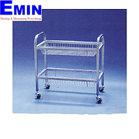 Xe đẩy bằng thép không gỉ SciLab SL.Car7041 (Kiểu rổ lưới, 2 ngăn)