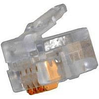 Đầu cắm Modular RJ22 (4P4C) Modular l Không chống nhiễu l Dây đặc/Dây bện l Cáp dẹt/tròn AIM-Cambridge / Cinch Connectivity Solutions 32-5964UL