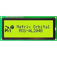 Mô-đun Màn hình Ký tự LCD 20x4 Chữ Đen Nền Vàng/Xanh Lá Cây Matrix Orbital MOS-AL204B-YX3SE