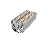 Amphenol Anytek APTS062SDGY00G DIN Rail Terminal Block APT 6mm2/1-1 Feed-through terminal blockSingle layer , 1in-1out Grey
