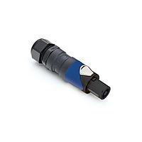 Amphenol Audio SP-4-FBSG ຕູ້ເຊື່ອມລະບົບລະບົບລະບົບ 4P Cable Conn Solder PG Gland ສີດຳ/ນ້ຳເງິນ