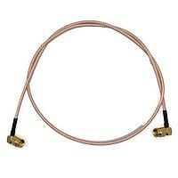 Mueller BU-4150032024 Coaxial Cables RF Coaxial Connector and Cable Assembly, SMA to SMA, Gold Plated SMA Right Angle Male to Right Angle Male, Shielded, RG-316, 24"