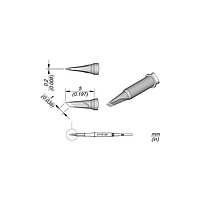 JBC C115120 인두 팁 (Knife Cartridge 1x0.2)