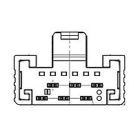 Đầu nối ổ cắm 3 chân, cái, IDC 22 chân dương, loại R/A ERNI - TE Connectivity 464224-E
