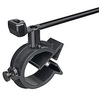 HellermannTyton 156-01340 - 1-Piece Cable Ties with Pipe Clip, 15-18mm, PA66HIRHS, Black, 500/pkg