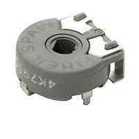 Biến trở xoay điều chỉnh 15 mm, điện trở carbon 10K Ohm, dung sai 30%, công suất 0,25W, điều chỉnh tuyến tính 15mm, analog, điều chỉnh dọc, gắn bề mặt SMD, cuộn 5 nấc khóa Amphenol Piher PS15GV50-103A3030-P05-PF