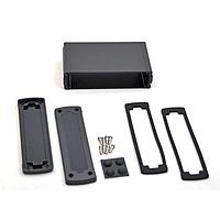 Bud Industries EXN-23359-BKP PCB Enclosure Extruded Aluminum Enclosure Black with Plastic Cover (1.6 X 5.8 X 3.5 In)