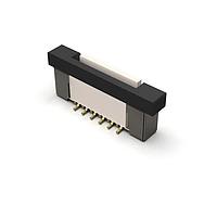 GCT (Global Connector Technology) FFC2A33-07-T-R 보드 마운트 07W, 0.5MM, FFC 커넥터, 수직, H4.5mm, SMT, 주석, T&R