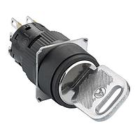 Công tắc khóa KSS, hình tròn, màu đen, 2 vị trí duy trì, 1 NO/NC SCHNEIDER XB6EAG221P