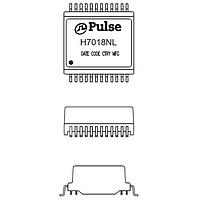 Pulse Electronics H7018NLT オーディオ＆シグナルトランスフォーマー 10GBaseT 1.5kVRMS SMD