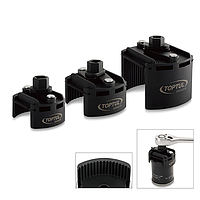 TOPTUL JDCA0114 양방향 오일 필터 렌치 (1/2", 115~140mm)
